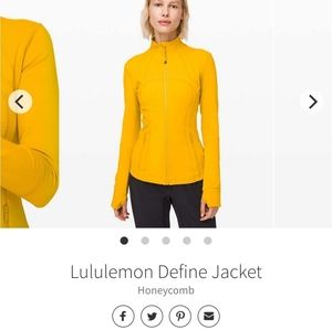 Lululemon Yellow Define Jacket